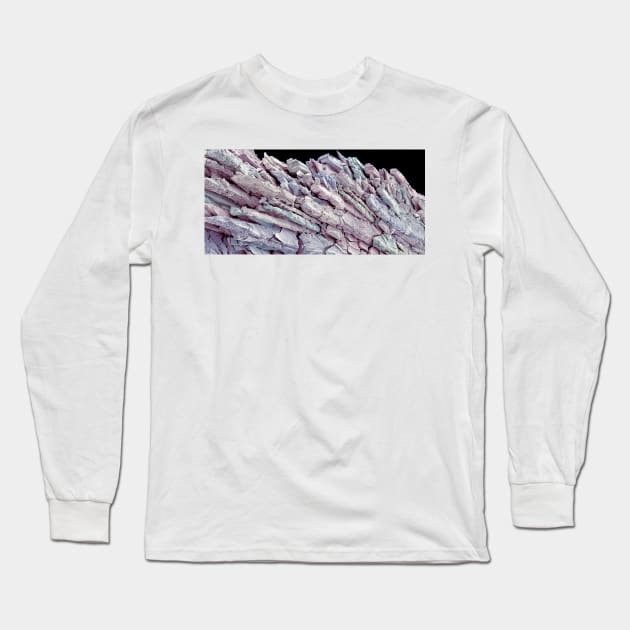 Kidney stone, SEM (C022/7467) Long Sleeve T-Shirt by SciencePhoto